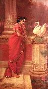 Raja Ravi Varma Hamsa Damayanti oil